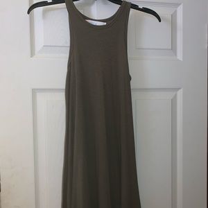 Army green casual dress